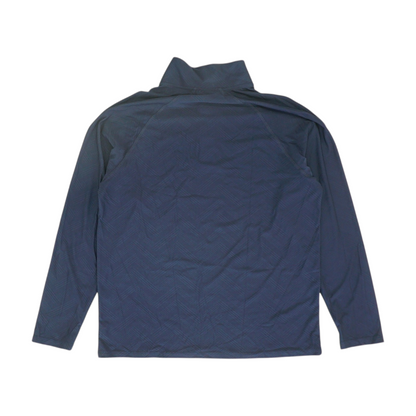 Navy Chevron 1/4 Zip Pullover