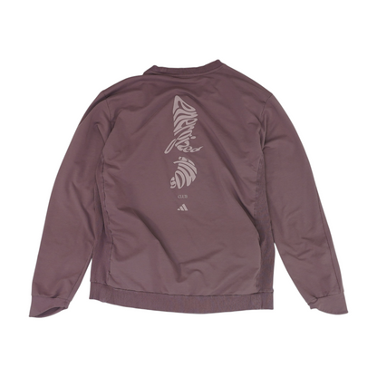 Purple Solid Sweatshirt Pullover