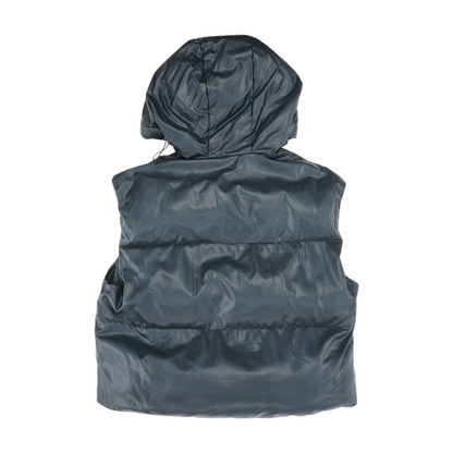Black Solid Active Vest
