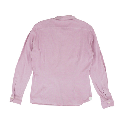 Pink Solid Long Sleeve Button Down