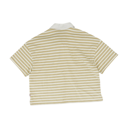 Tan Striped Blouse