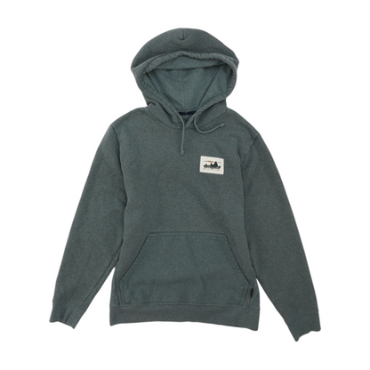 Gray Solid Hoodie Pullover