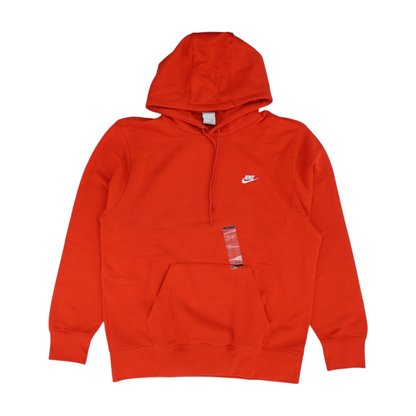 Red Solid Hoodie Pullover