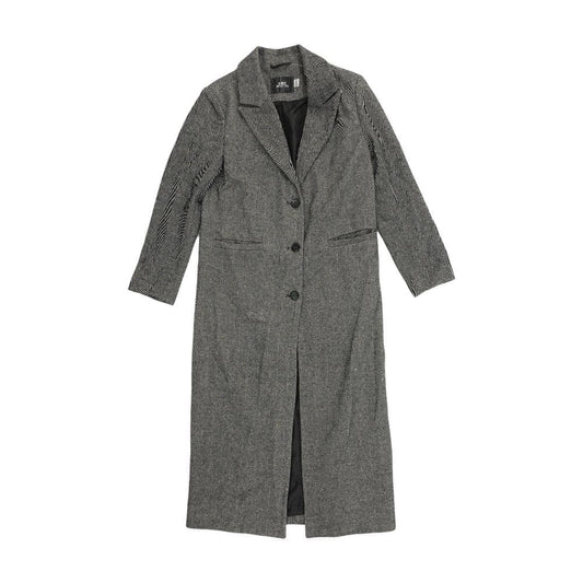 Black Herringbone Topcoat