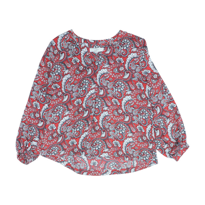 Red Paisley Blouse