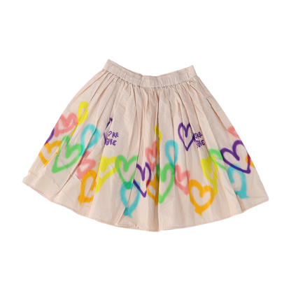 Pink Hearts Skirt