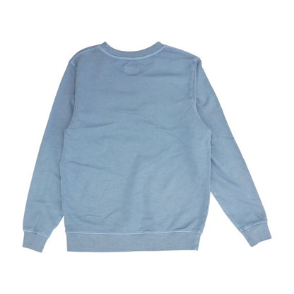 Blue Solid Sweatshirt Pullover