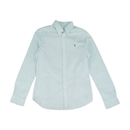 Blue Striped Long Sleeve Button Down