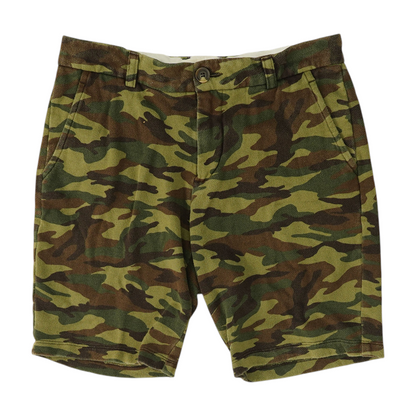 Green Camo Chino Shorts