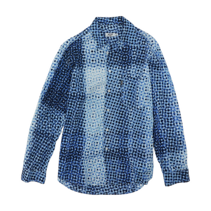 Vintage Jeans Printed Long Sleeve Button Down