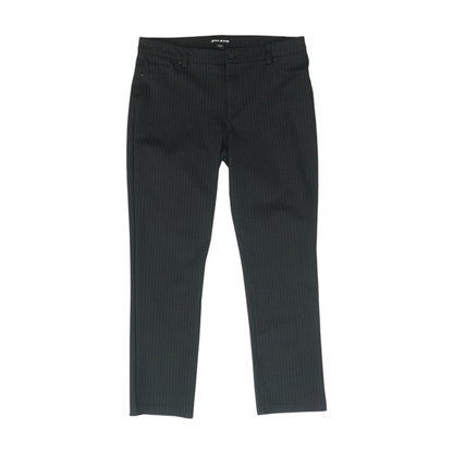 Black Striped Regular Pants