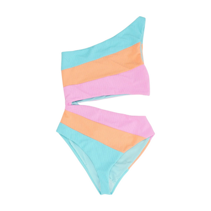 Multi Color Block One-Piece
