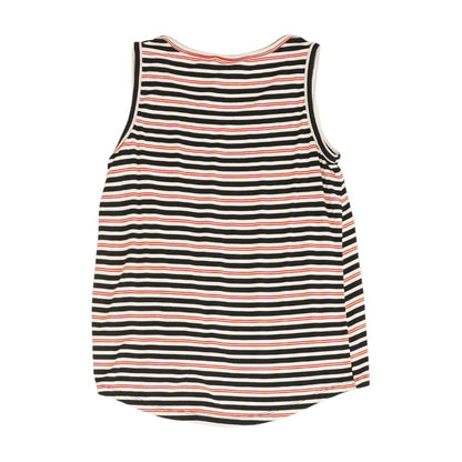 White Striped Crewneck T-Shirt