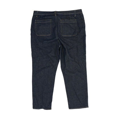 Navy High Rise Slim Leg Jeans