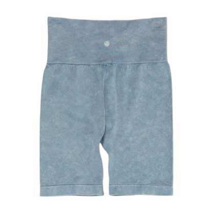 Blue Solid Active Shorts