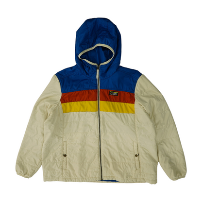 Beige Plus Color Block Jacket