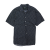 Navy Floral Short Sleeve Button Down