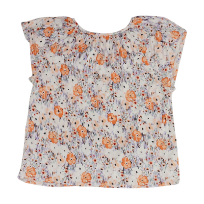 White Floral Blouse