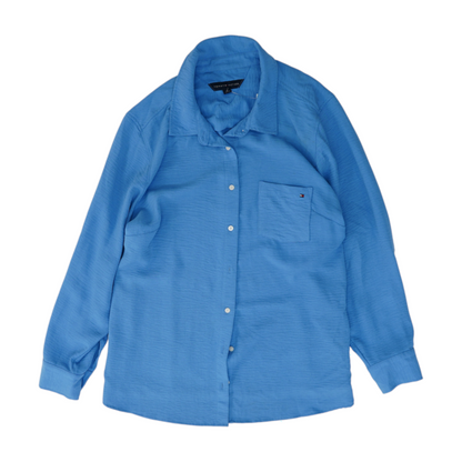 Blue Plus Button Down