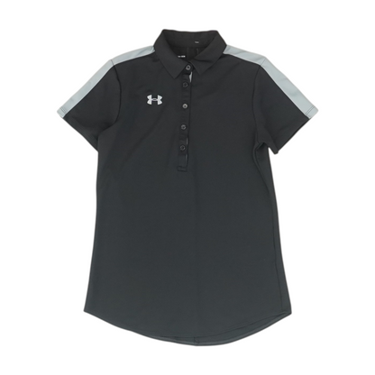 Black Solid Short Sleeve Polo