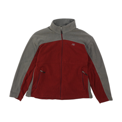 Red Color Block Jacket
