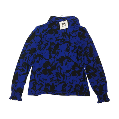 Blue Floral Blouse
