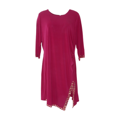Maroon Plus Midi Dress