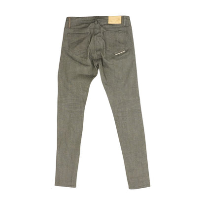 Gray Mid Rise Slim Leg Jeans