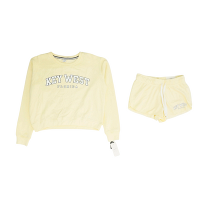 Yellow Solid Short Set