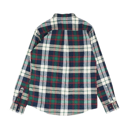 Green Plaid Flannel Button Down