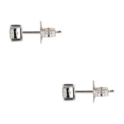 3/8 ctw 14K White Gold Diamond Stud Earrings