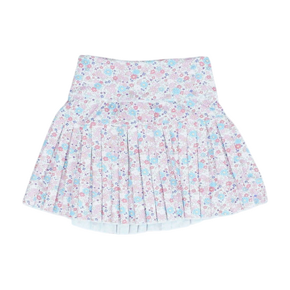 White Floral Skort