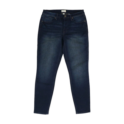 Navy Mid Rise Skinny Leg Jeans