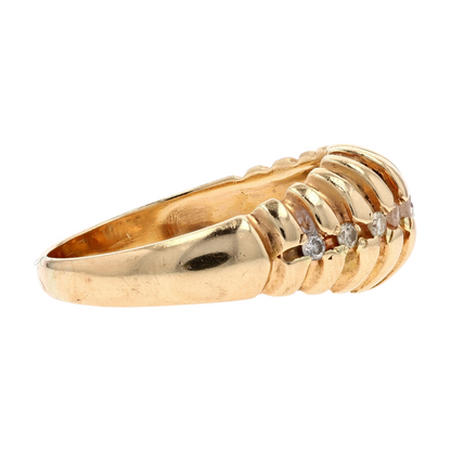 1/5 ctw 14K Yellow Gold Diamond Fashion Ring