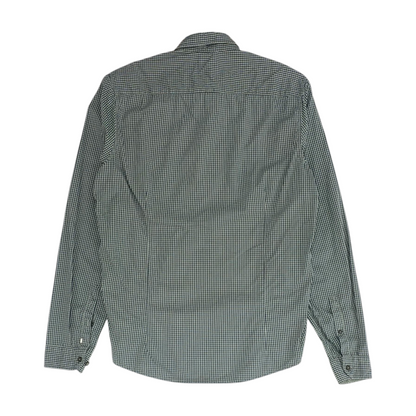 Gray Check Long Sleeve Button Down
