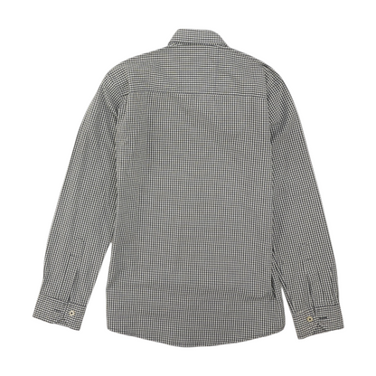 White Check Long Sleeve Button Down