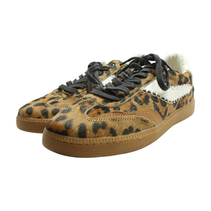 Notice Stitch Genuine Calf Hair Sneaker Athletic Shoes