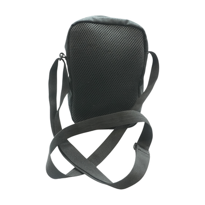 Black Crossbody Zip Bag