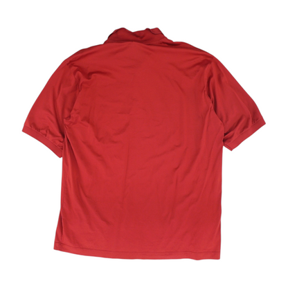 Red Solid Short Sleeve Polo