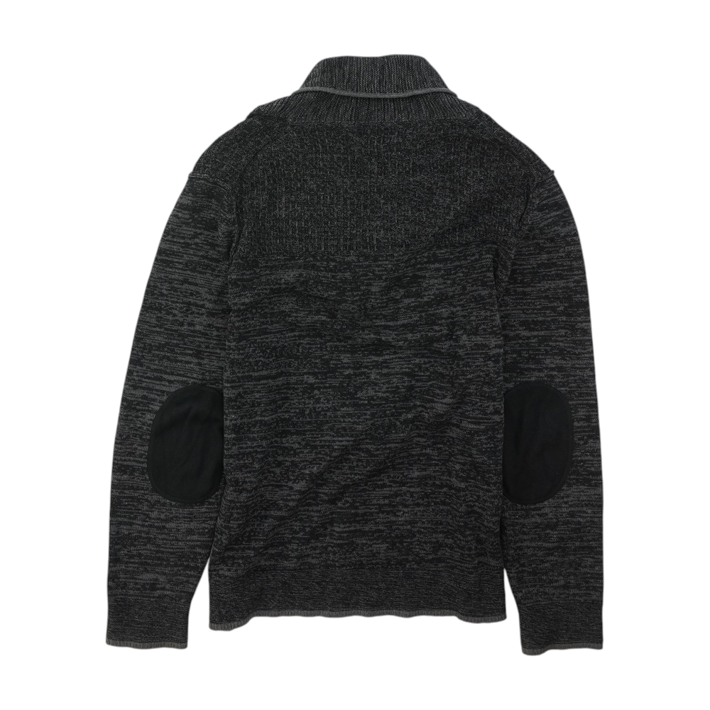 Charcoal Abstract Pullover Sweater