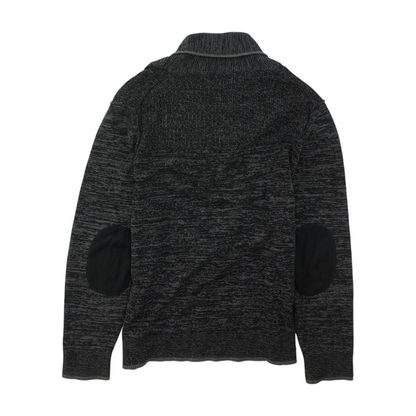 Charcoal Abstract Pullover Sweater