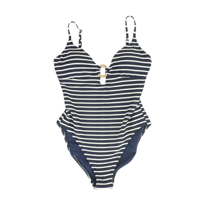 Navy Striped One-Piece
