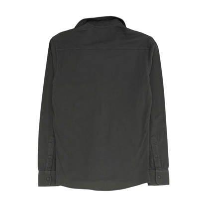 Charcoal Solid Long Sleeve Button Down