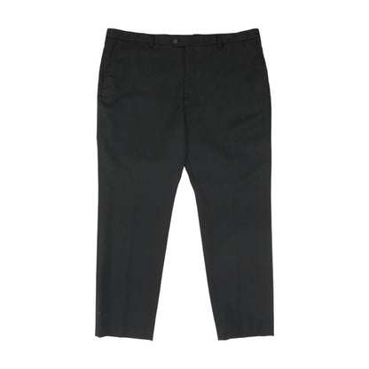 Black Solid Dress Pants