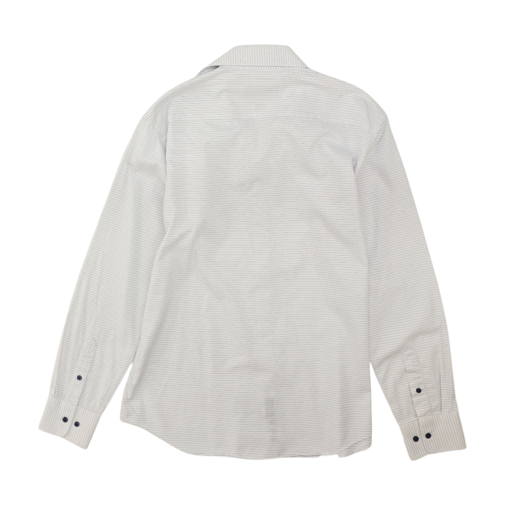 David Donahue White Abstract Long Sleeve Button Down – Image 2