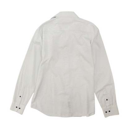 David Donahue White Abstract Long Sleeve Button Down – Image 2