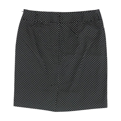 Black Polka Dot Midi Skirt