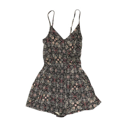 Black Floral Romper