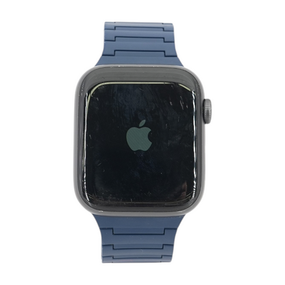 44mm Series 6 Space Gray Smartwatch Blue Band M/L