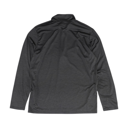 Gray Striped 1/4 Zip Pullover